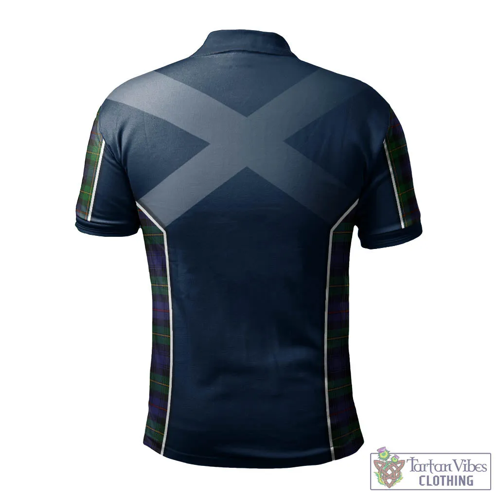 Baillie Tartan Men's Polo Shirt with Family Crest and Scottish Thistle Vibes Sport Style