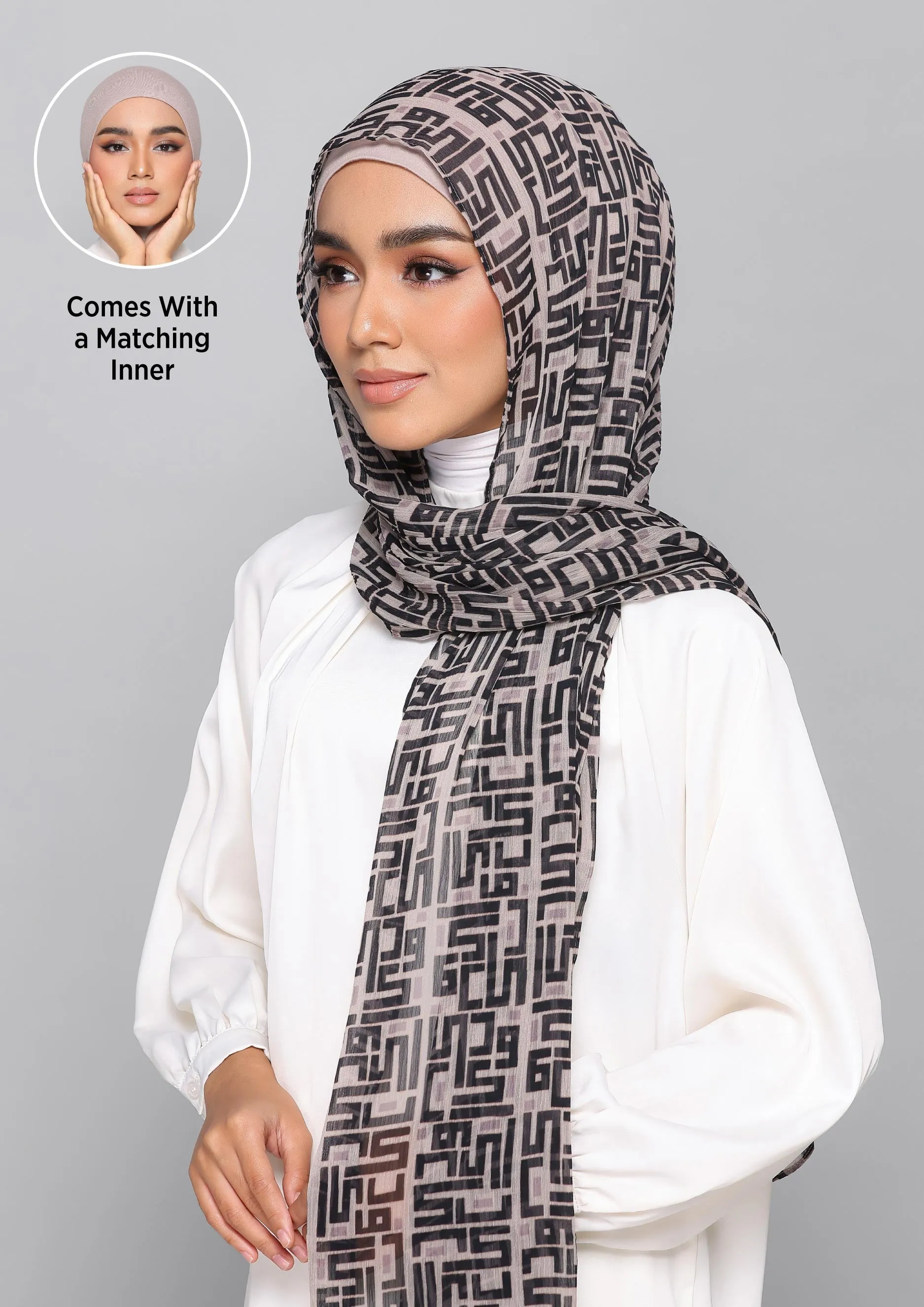 Monogram Gold - Shawl With Inner