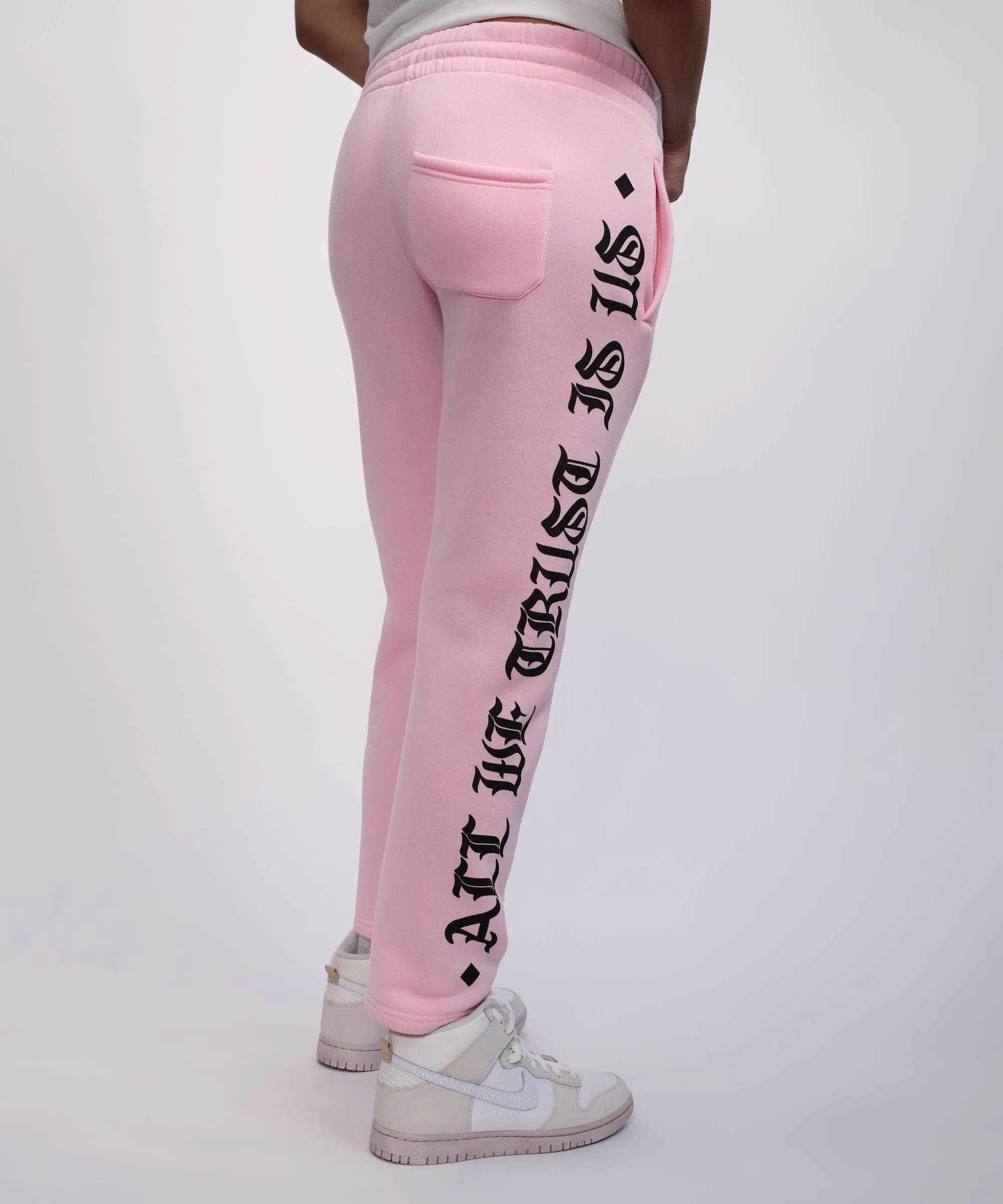 Women All We Trust Joggers - Light Pink